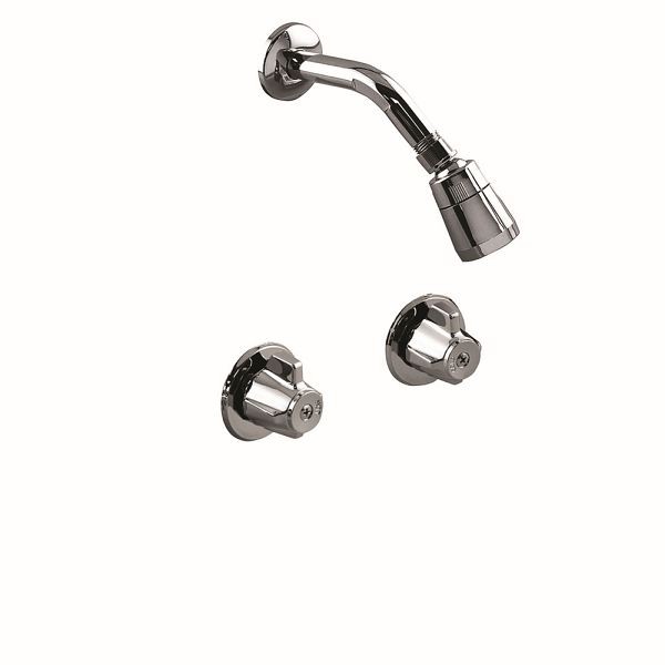 Jones Stephens Chrome Plated Two Handle Stall Shower Faucet, 1850022