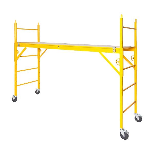 NU-WAVE "Classic" Complete Scaffold With 5 in. Silver Line Casters, 78" H x 98" L x 29.5" W, 680CL W/PC5B-S
