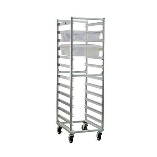 New Age Industrial Poly Box Rack, Mobile, Full Height for 12 boxes, 92052