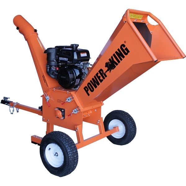Power King 5 Inch 14HP Chipper Shredder with Kohler Engine, Extra Blade, and Wheel Base Extension, PK0915