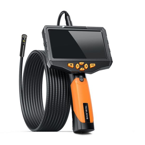 Teslong NTS300 Pro Triple-Lens Inspection Camera with 5-inch HD Screen - (0.31-inch) 7.9mm diameter / 16-ft (5 Meters), TSNTS300D79TL5