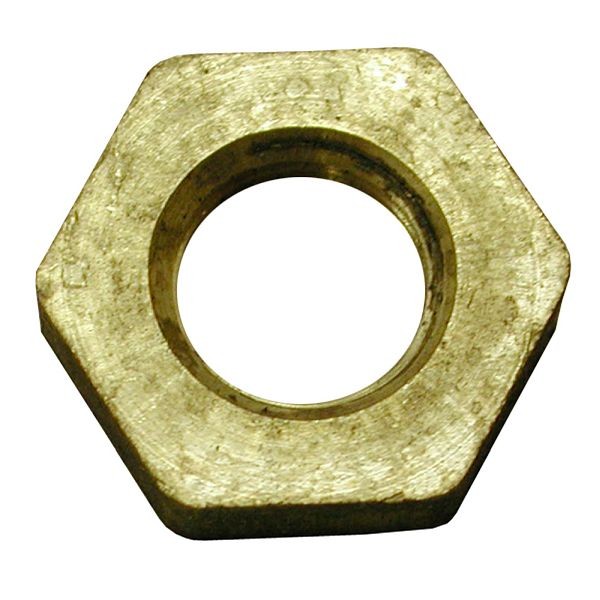 Jones Stephens 3/8" Yellow Brass Lock Nut, P11106