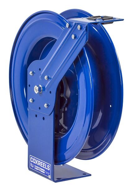 Coxreels Safety Series Spring Rewind Hose Reel for air/water/oil: 1/2" Inner Diameter, 75' hose capacity, less hose, 300 PSI, EZ-SH Series, EZ-SHL-475