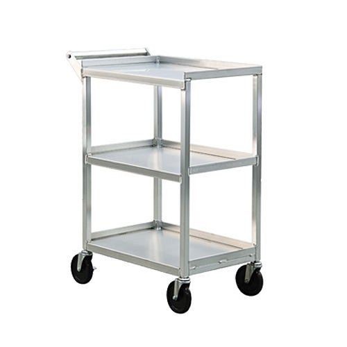 New Age Industrial Bussing Cart, Open Design, (3) Solid Shelves, 1440