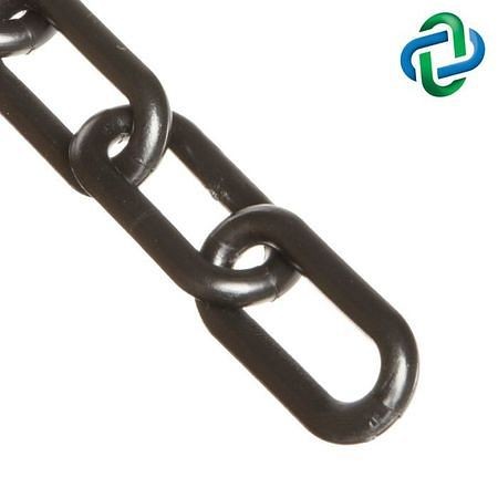 Mr. Chain Plastic Barrier Chain, Black, 1-Inch Link Diameter, 500-Foot Length, 10003-500
