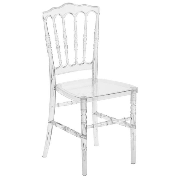 Flash Furniture Flash Elegance Crystal Ice Napoleon Stacking Chair, BH-H002-CRYSTAL-GG