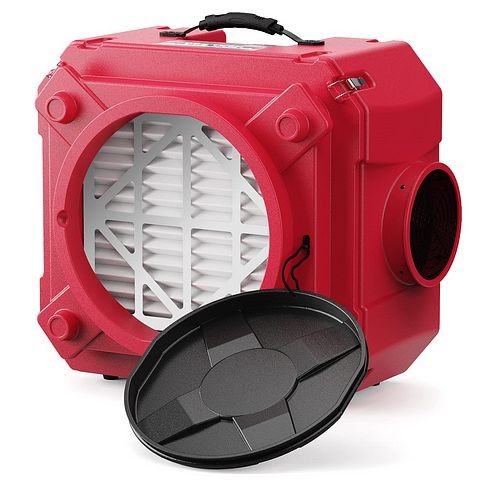 AlorAir CleanShield HEPA 550, Red, Air Scrubber with Filter Change Light and Variable Speed, X00267H9G9