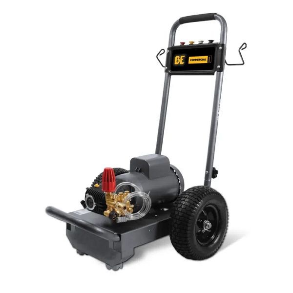 BE Power Equipment 2,000 PSI - 3.5 GPM Electric Pressure Washer with Baldor Motor and General Triplex Pump, B205EG