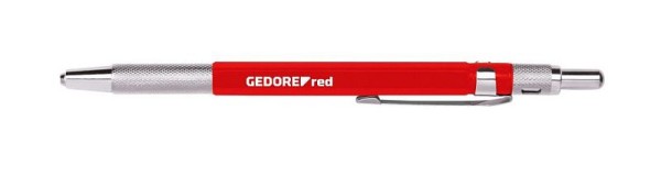 GEDORE red Scriber with replaceable tip, for Metal, Retractable, Carbide, 150 mm long, R90900020, 3301433