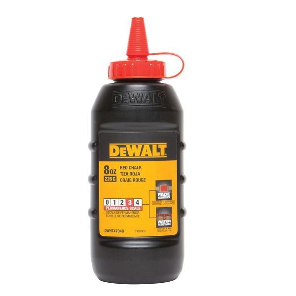 DeWalt 8 oz Chalk- Red, DWHT47048L