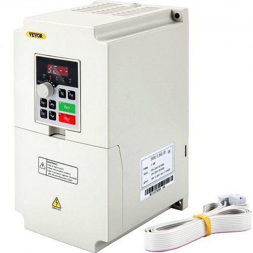 VEVOR VFD 7.5KW 220V 10HP, 1 or 3 Phase Input, 3 Phase Output Variable Frequency Drive, BPQD7.5KW220VD7BXV7