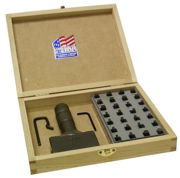 C.H. Hanson Type Kit-Holder with 1/16" Type 40 Pieces, 27770