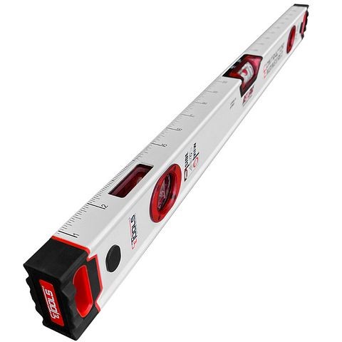 CE Tools 24-Inch Red Edge Construction Level, Shock-Proof Vial, Milled Bottom, Robust End Caps (24"), CET120