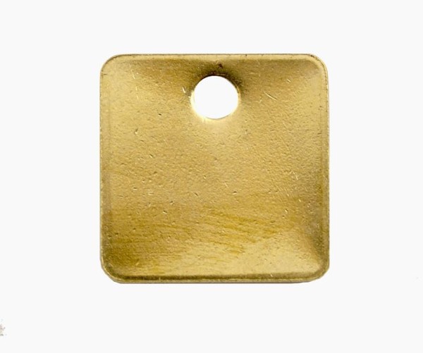 C.H. Hanson Tag-1" Square Brass pack of 100, 41422