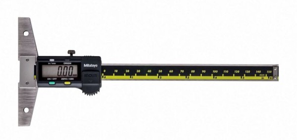 Mitutoyo Digimatic Depth Gage, I/m 6 In, .0005 In, Outside, 571-211-30