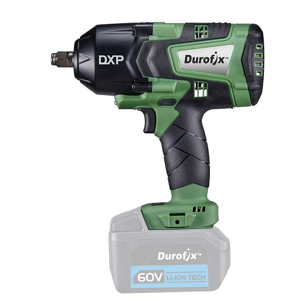 Durofix DXP 60V Cordless 1/2" Brushless Jumbo Impact Wrench (up to 1500 ft-lbs), 3-Stages Torque Control, Tool Only, RI60164T