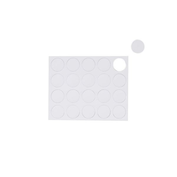 MasterVision White Circle Magnets, Qty: 20 pieces, FM1618