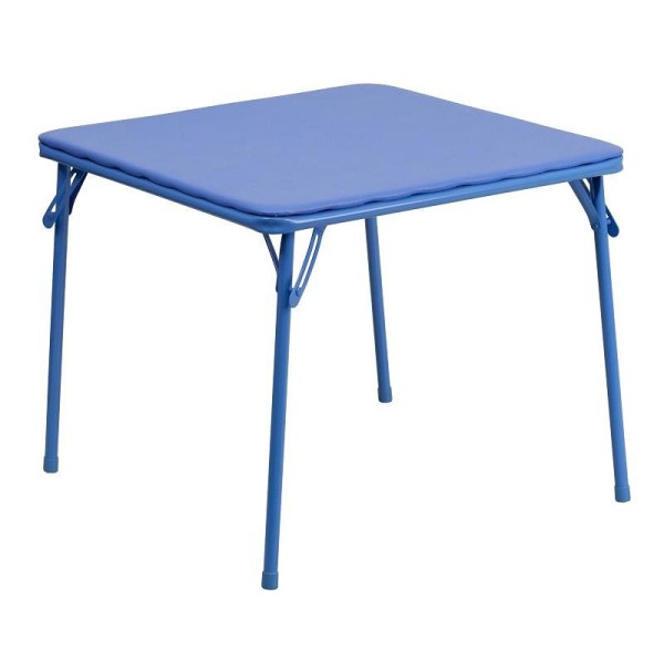 Flash Furniture Mindy Kids Blue Folding Table, JB-TABLE-GG