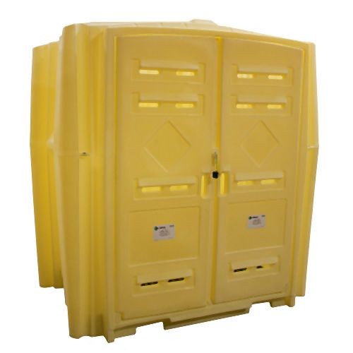 ENPAC Job Hut XL Poly Drum Shed, Yellow, 4010-YE