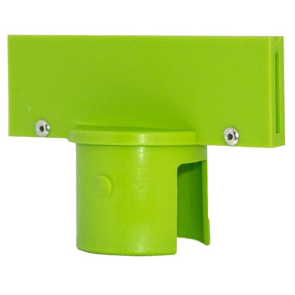 Mr. Chain 2-Inch Stanchion Sign Adapter, Safety Green, 91914