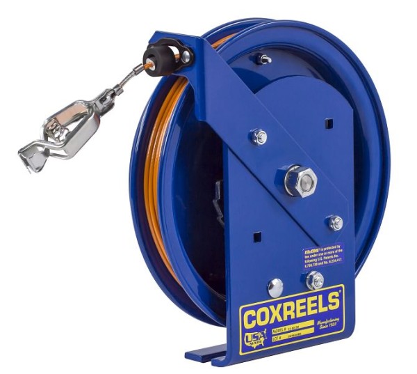 Coxreels Safety Series Spring Rewind Static Discharge Cord Reel: 35' cord, EZ-SD Series, EZ-SD-35