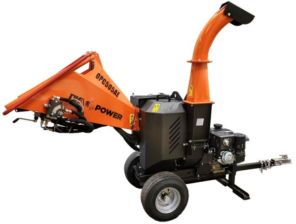 DK2 Power atv 5 Inch auto feed chipper electric start, OPC505AE