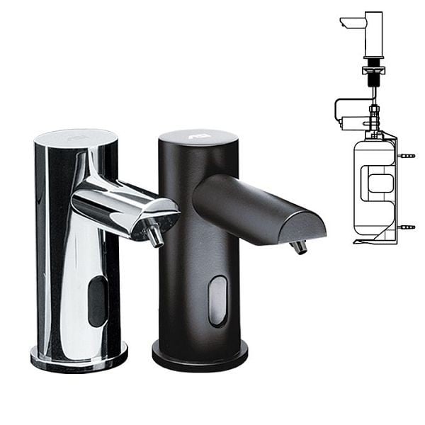 ASI EZ Fill Stand Alone Liquid Soap Dispenser (Battery/not included) Polished Finish, 1L, 10-0391-1A