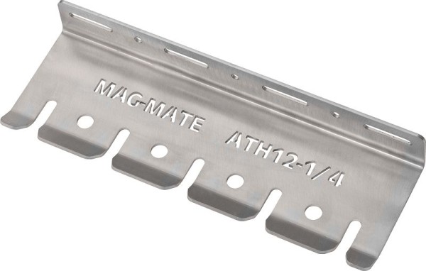 Mag-Mate Air Tool Holder Rack for 1/4" Nipples, 12" wide x 4" deep x 1.5" high, ATH12-025