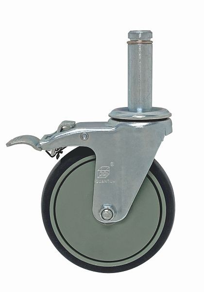 Quantum Storage Systems Caster, 5" swivel (with brakes), thermoplastic resin, WR-00H-BEA