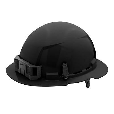 Milwaukee Black Full Brim Hard Hat with 6Pt Ratcheting Suspension - Type 1, Class E, 48-73-1131
