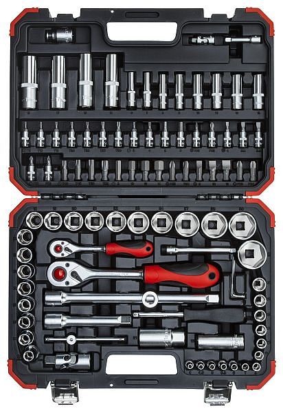GEDORE red R46003094 Socket set 1/4" + 1/2" 94 pieces, 3300057