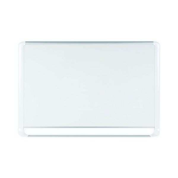 MasterVision MVI Magnetic Steel Dry-Erase Board White Frame, Size: 24" X 36", MVI030205