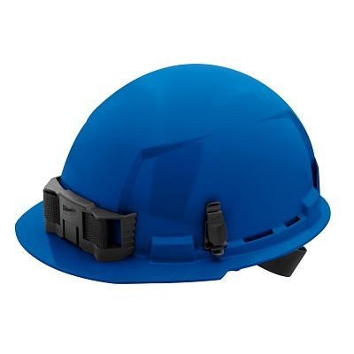 Milwaukee Blue Front Brim Hard Hat with 4Pt Ratcheting Suspension - Type 1, Class E, 48-73-1104