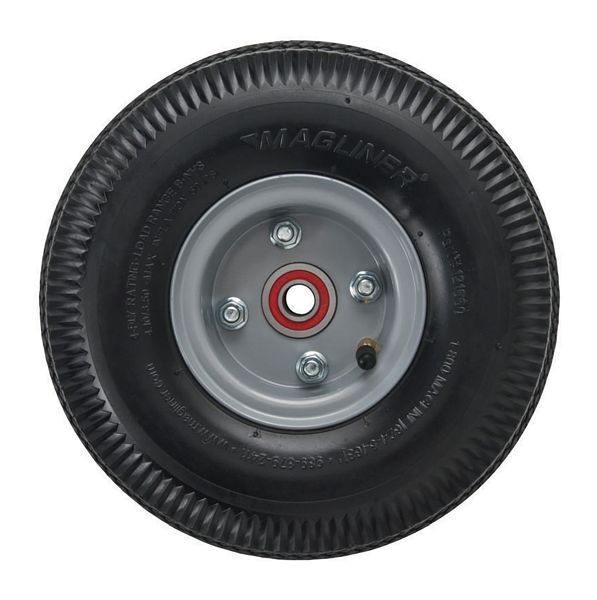 Magliner 10 in X 3-1/2 in 4-ply Pneumatic Hand Truck Wheel with Sealed Semi-Precision Bearings, 121060