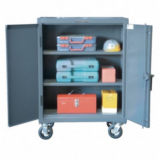 Strong Hold Heavy Duty Storage Cabinet, Dark Gray, 44 in H X 24 in W X 20 in D, Assembled, 23-202CA