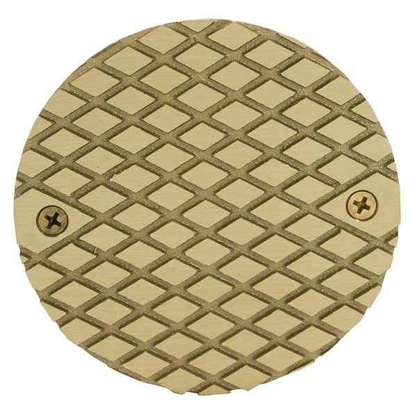Jones Stephens 5" Polished Brass Round Cast Cleanout Cover, C60502