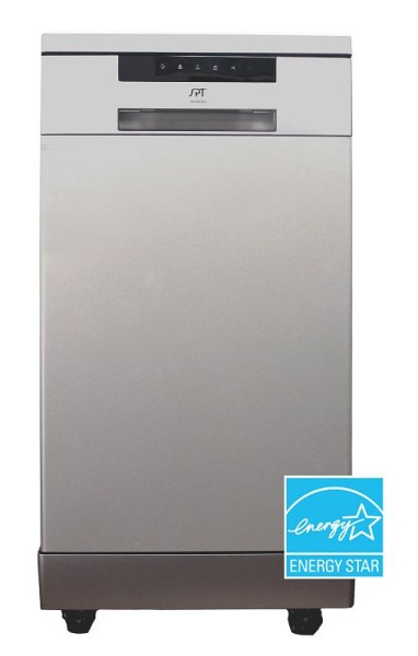 Sunpentown 18" Portable Dishwasher with Energy Star, Stainless, SD-9263SS