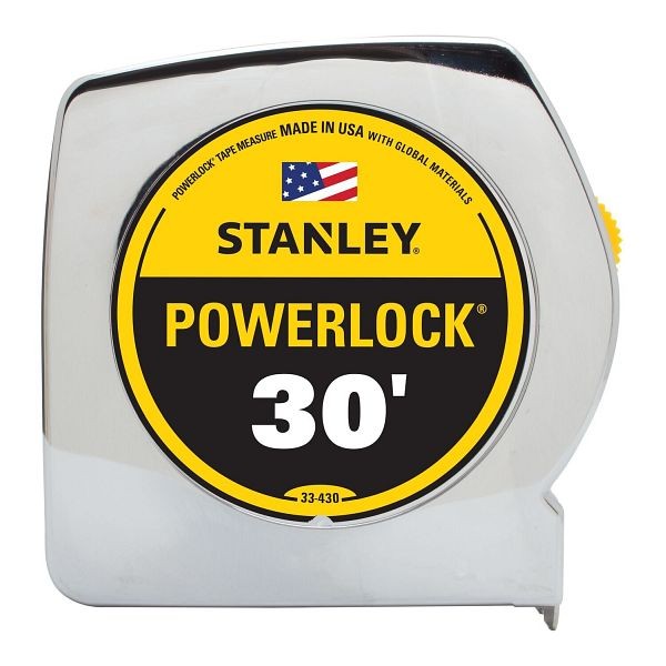 Stanley 30 ft. PowerLock Tape Measure with BladeArmor, 33-430