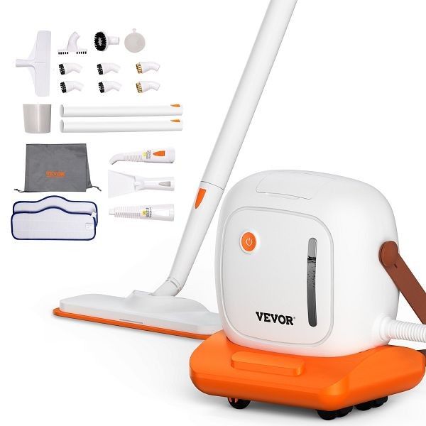 VEVOR Steam Cleaner for Home Use, Portable Steam Cleaner with 45oz Tank, 20 Accessories and 16.4ft Power Cord, SRS45132L1665VK9LV1