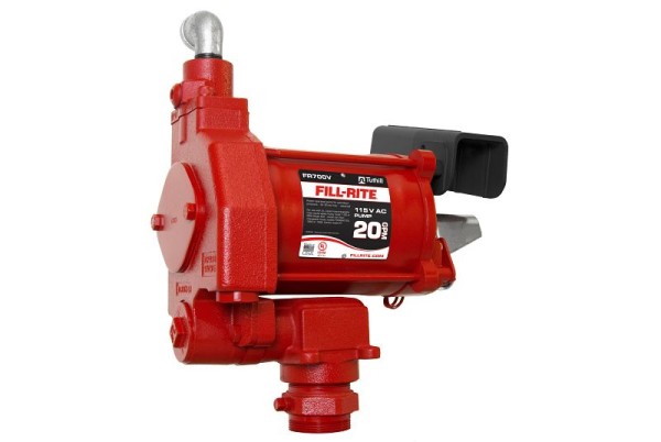 Fill-Rite 115V AC 20GPM Heavy-Duty Fuel Transfer Pump, Pump Only, Outlet Size (in): 0.75, FR700VN