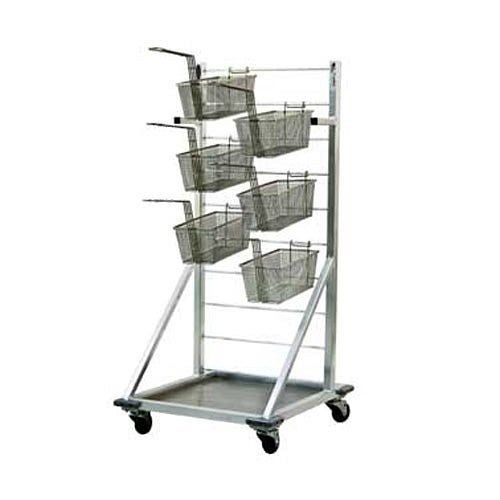 New Age Industrial Fry Basket Rack, 24-1/2"W x 27"D x 52-1/2"H, Accommodates Approximately 27 Fry Baskets, 1215