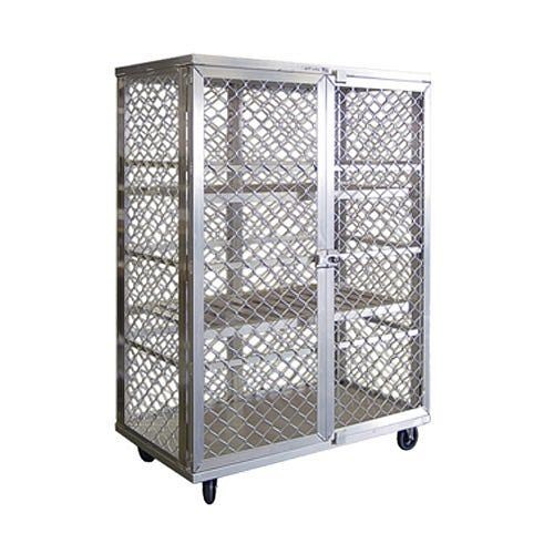 New Age Industrial Security Cage, Mobile, 49"W x 26-3/4"D x 71"H, 97621