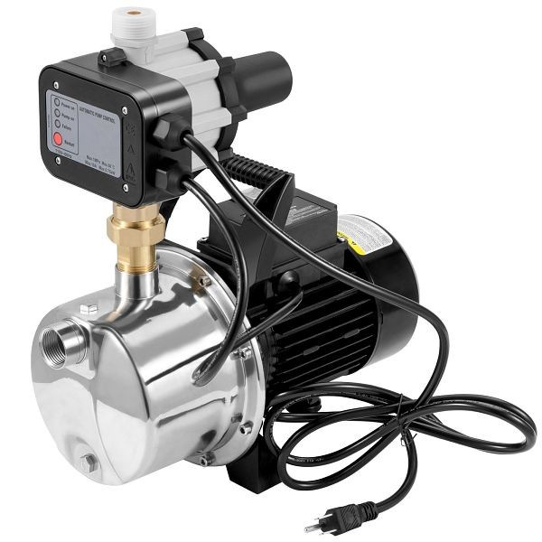 VEVOR Shallow Well Pump Portable Jet Pump with Auto Controller 1.5HP 1200GPH 164ft, ZNKQ23GPM110VA5W2V1
