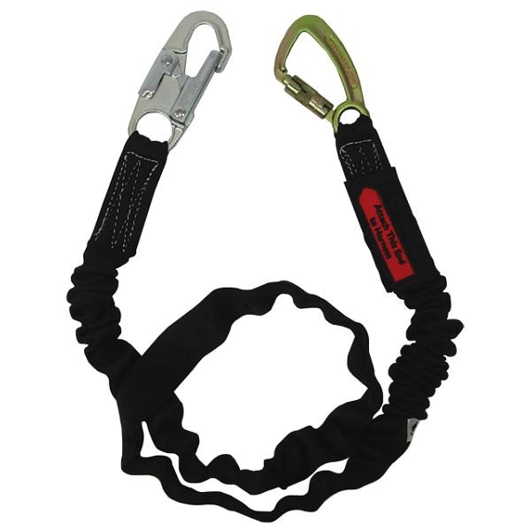 Bashlin Tubular Nylon Web with Polyester Shock Absorbing Core, a SL6550A Snaphook and a 3005 Carabiner, 4' Length, 2817-4HL