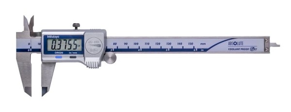 Mitutoyo Digimatic Caliper, Coolant Proof, I/m 6 In .0005In, No Output, 500-752-20