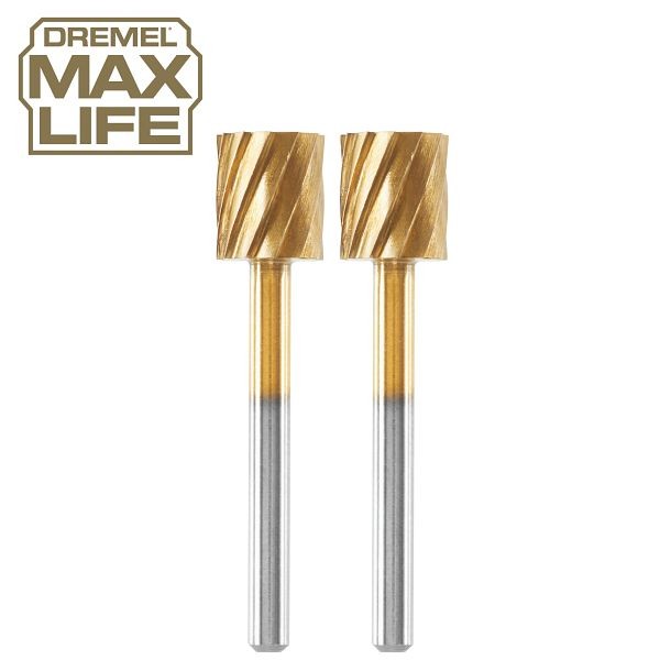 Dremel Max Life 5/16" (7.9mm) High Performance Rotary Carving Bit 2-Pack, 26150115HA