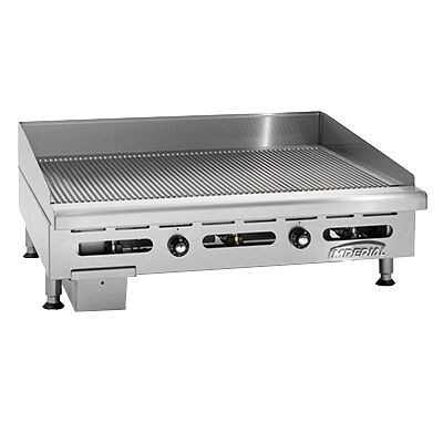 Imperial Countertop Griddle, gas, 60" W x 24" D cooking surface, 1" thick, grooved plate, IGG-60