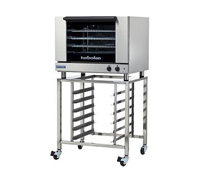 Moffat Turbofan E28M4 and SK2731U Stand - Full Size Sheet Pan Manual / Electric Convection Oven on a Stainless Steel Stand, E28M4 and SK2731U Stand