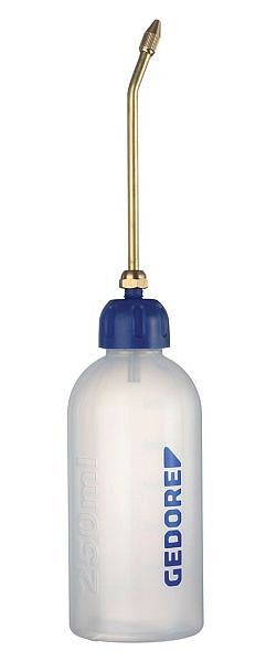 GEDORE Oil can, Oiler of plastic with extendable brass tube and closure, Workshop accessory, 250 ml, 298-00, 6390010