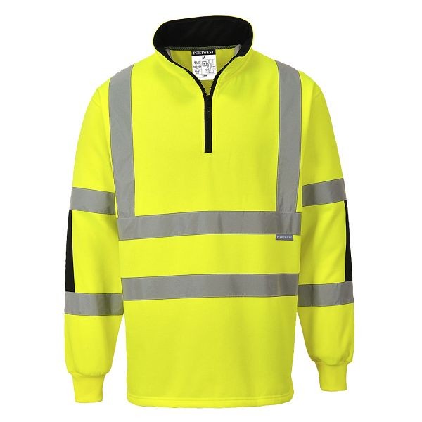 Portwest Xenon Rugby Shirt, Yellow, 4XL, B308YER4XL